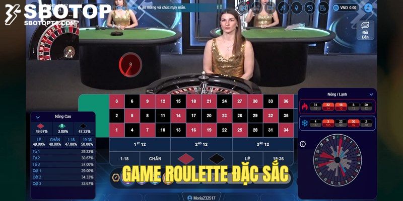 Trải nghiệm Roulette tại casino SBOTOP