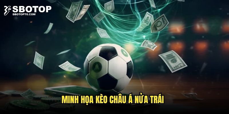 Ví dụ trong kèo châu Á nửa trái được nêu cụ thể